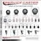 Service Caster Cooking Performance Group 369CASTER4 Replacement Caster Set with Brakes-, 4PK COO-SCC-20S514-PPUB-BLK-2-TLB-2 - alternate 6